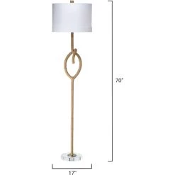 Knot 70 Inch 150 Watt Natural Floor Lamp Portable Light 7 Knot 70 Inch 150 Watt Natural Floor Lamp Portable Light -Jamie Young Co Shop 9knotfloorna 2