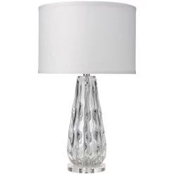 Laurel 26 Inch 150.00 Watt Clear Glass Table Lamp Portable Light