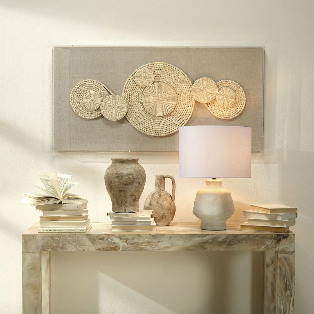 Leith 22 Inch 150 Watt Eggshell Table Lamp Portable Light 2 Leith 22 Inch 150 Watt Eggshell Table Lamp Portable Light - Image 2