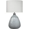 Levi 28.5 Inch 150.00 Watt Washed Blue Reactive Glaze Ceramic Table Lamp Portable Light