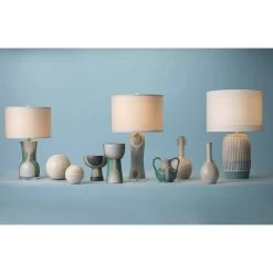 Maryln 28 Inch 150.00 Watt Blue / Black / Natural Table Lamp Portable Light -Jamie Young Co Shop 9marylntlbl 3