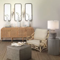 Masonry 27 Inch 150.00 Watt Grey Ceramic Table Lamp Portable Light -Jamie Young Co Shop 9masogrd131c 4