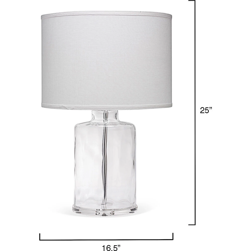 Napa 25 Inch 150.00 Watt Clear Table Lamp Portable Light 3 Napa 25 Inch 150.00 Watt Clear Table Lamp Portable Light - Image 3