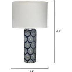 Neva 29 Inch 150.00 Watt Blue And Table Lamp Portable Light -Jamie Young Co Shop 9nevabld131c 2