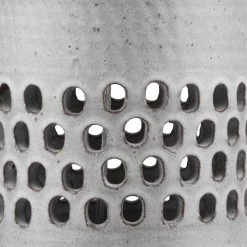 Perforated 36 Inch 150.00 Watt Matte Frosted Grey Table Lamp Portable Light -Jamie Young Co Shop 9perftlgrey 1