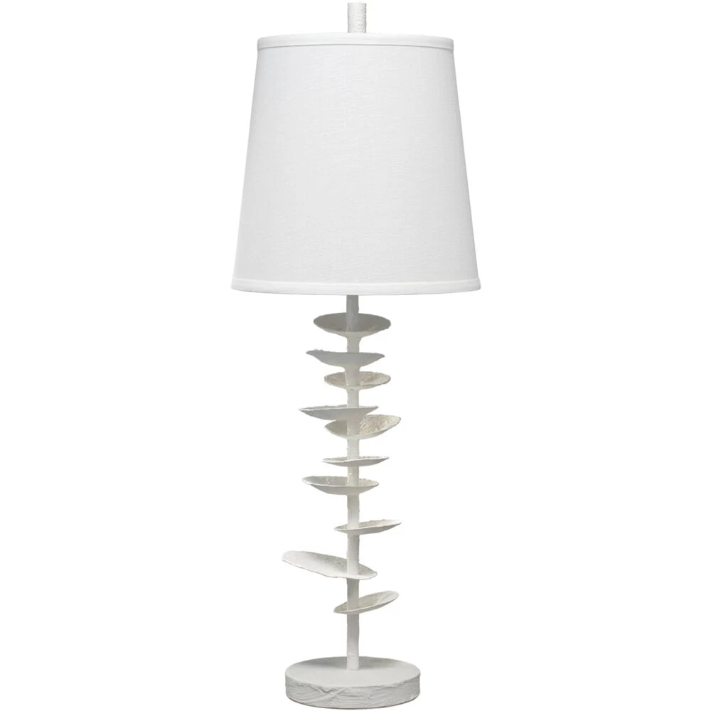 Petals 29.75 Inch 100.00 Watt White Plaster Table Lamp Portable Light 1 Petals 29.75 Inch 100.00 Watt White Plaster Table Lamp Portable Light