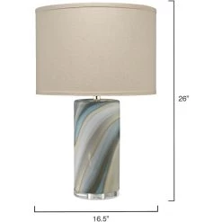 Terrene 26 Inch 150.00 Watt Grey Table Lamp Portable Light -Jamie Young Co Shop 9terrgr235c 6