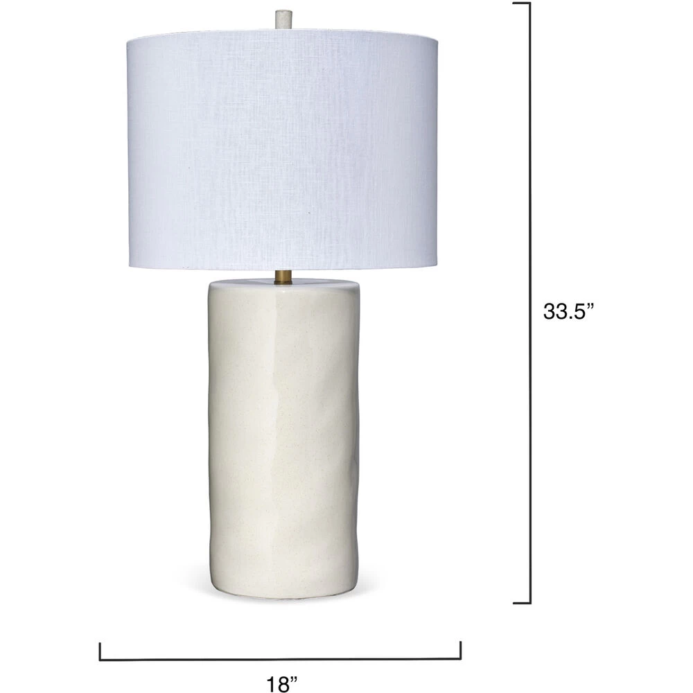 Undertow 33.5 Inch 150.00 Watt Cream Table Lamp Portable Light 3 Undertow 33.5 Inch 150.00 Watt Cream Table Lamp Portable Light - Image 3