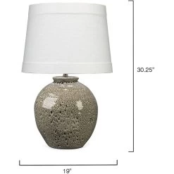 Vagabond 30 Inch 100.00 Watt Brown Reactive Glaze Ceramic Table Lamp Portable Light -Jamie Young Co Shop 9vegabondbr 2