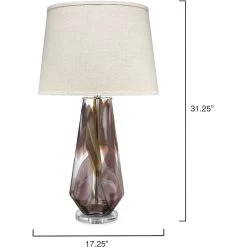Watercolor 31 Inch 150.00 Watt Plum Table Lamp Portable Light -Jamie Young Co Shop 9watertlplum 2