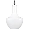 Sutton 1 Light 13 Inch White Pendant Ceiling Light
