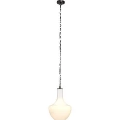 Sutton 1 Light 13 Inch White Pendant Ceiling Light -Jamie Young Co Shop ls5suttonwh 5