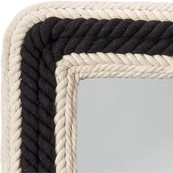 Contrast 36 X 24 Inch Black And Off White Mirror -Jamie Young Co Shop ls6contrecbw 3