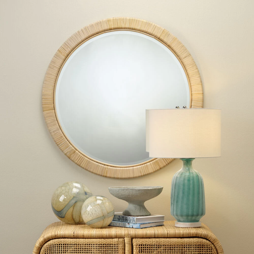 Ohana 36 X 36 Inch Natural Mirror 2 Ohana 36 X 36 Inch Natural Mirror - Image 2