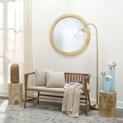 Ohana 36 X 36 Inch Natural Mirror 11 Ohana 36 X 36 Inch Natural Mirror -Jamie Young Co Shop ls6ohananara 5