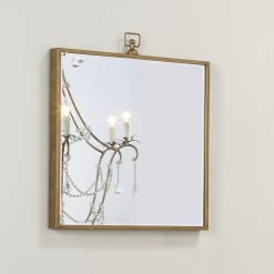 Vince 27 X 24 Inch Antique Brass Mirror -Jamie Young Co Shop ls6vinceab 6