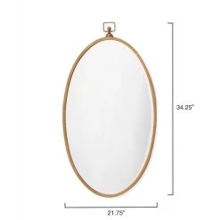 Wade 34 X 19 Inch Antique Brass Mirror -Jamie Young Co Shop ls6wadeab 2