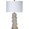 Alignment 26.5 Inch 100.00 Watt Cement Table Lamp Portable Light