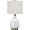 Amelia 24.5 Inch 100.00 Watt White Table Lamp Portable Light