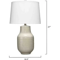 Bottle 28 Inch 150.00 Watt Grey Table Lamp Portable Light -Jamie Young Co Shop ls9bottlegr 2