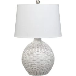 Cape 23 Inch 150.00 Watt White Table Lamp Portable Light