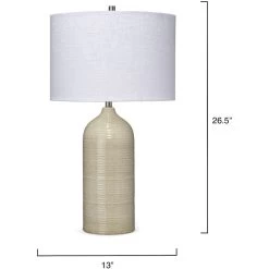 Latte 27.5 Inch 100.00 Watt Taupe Table Lamp Portable Light 6 Latte 27.5 Inch 100.00 Watt Taupe Table Lamp Portable Light -Jamie Young Co Shop ls9lattetaup 2