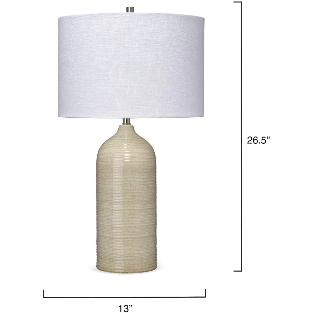Latte 27.5 Inch 100.00 Watt Taupe Table Lamp Portable Light 3 Latte 27.5 Inch 100.00 Watt Taupe Table Lamp Portable Light - Image 3